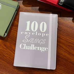 100 Envelope Challenge Binder Couple 100 Day Challenge Hand Account Money Savings Notepad - V.I.P Digital Presence