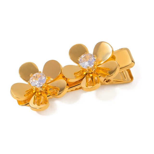 Stainless steel shell hair clip with bangs, high-end feel, ins metal hair accessories, broken hair clip at the back of the head - V.I.P Digital Presence