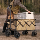 Collapsible Folding Wagon Push Pull Foldable Beach Wagon Cart - V.I.P Digital Presence