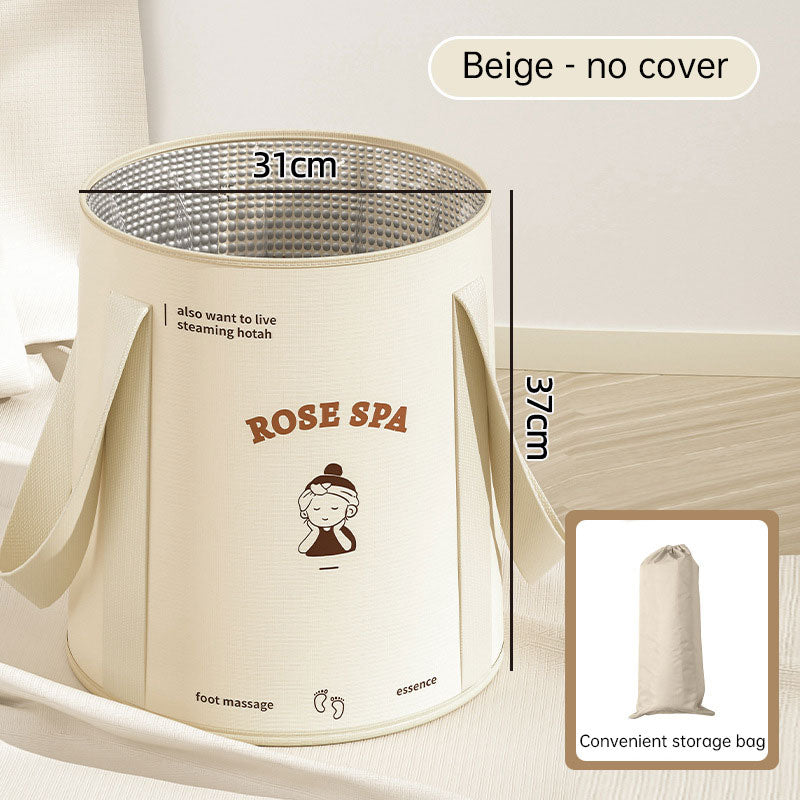 Foldable foot bath bag foot bath basin deep barrel over calf dormitory fumigation foot bath barrel household portable foot bath - V.I.P Digital Presence