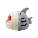 Autumn and Winter Warm Internet Celebrity Big Mouth Shark Pet Nest Semi Closed Cat Nest Dog Nest with Mat Deep Sleep Pet Supplies - V.I.P Digital Presence