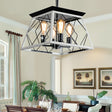 4-Light Farmhouse Chandeliers For Dining Room(No Bulbs) - V.I.P Digital Presence