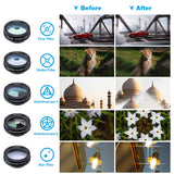 APEXEL Phone lens kit universal 10 in 1 Fisheye Wide Angle macro Lens CPL Filter Kaleidoscope+2X telescope Lens for smartphone - V.I.P Digital Presence