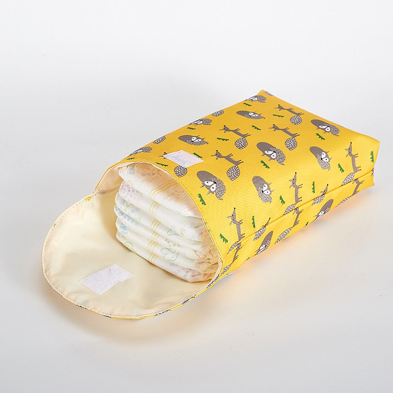 Bolsas de pañales multifuncionales para bebé, reutilizables, a la moda, impermeables, organizador de pañales, portátil, de gran capacidad, para momia
