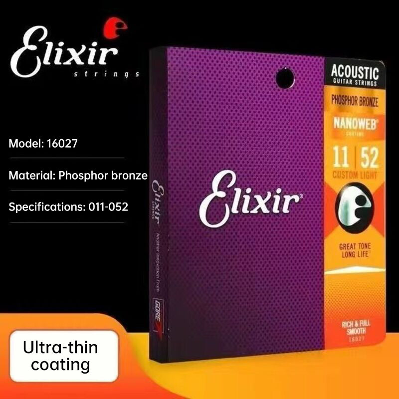 Acoustic Guitar Strings: 80/20 Bronze with NANOWEB Coating, Long - lasting Bright Tone, Comfortable Feel, Medium 13 - 56 - V.I.P Digital Presence