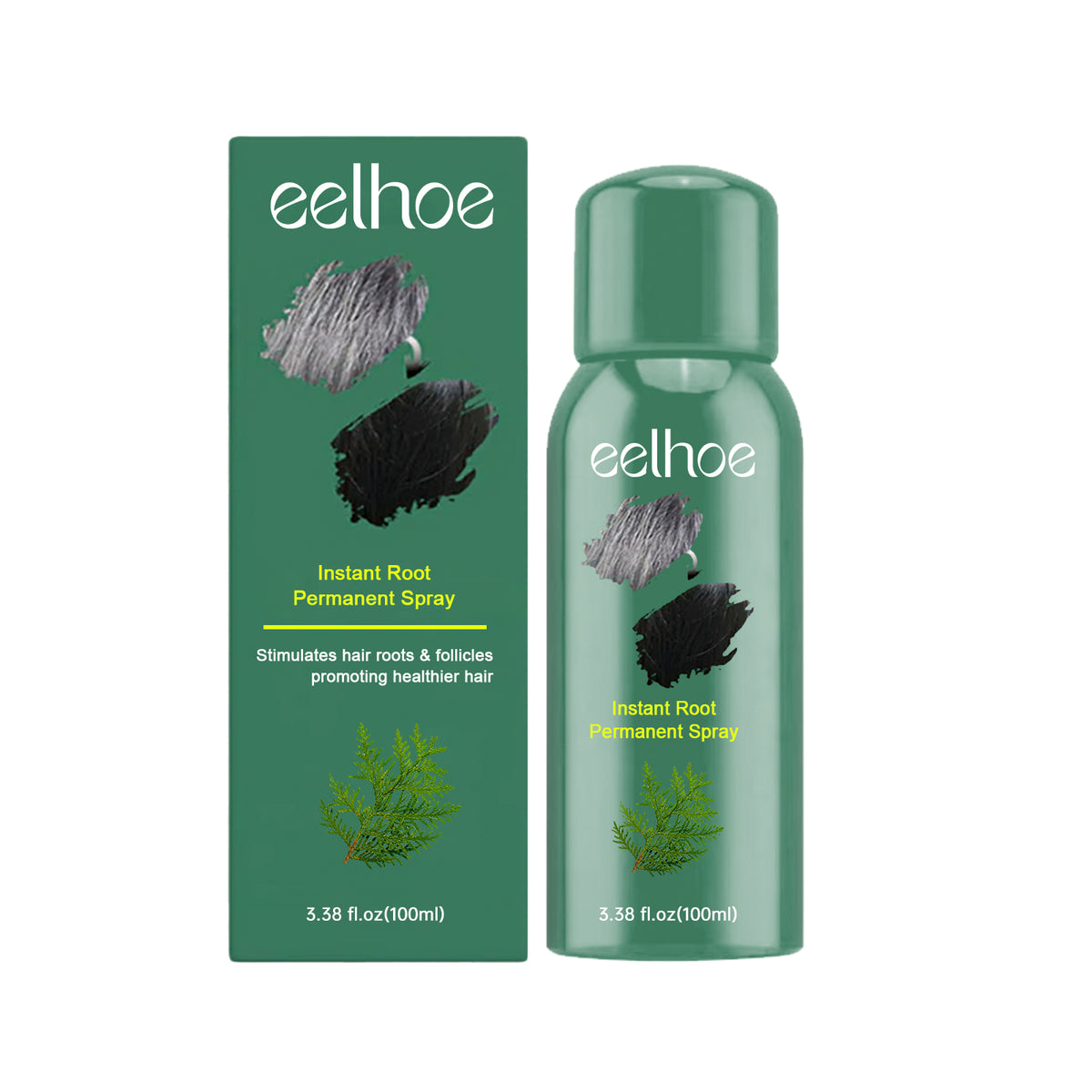 Black Hair Spray Dense Nourishing Roots Shine Smooth Natural Black Hair Cover White Hair Conditioner Spray - V.I.P Digital Presence