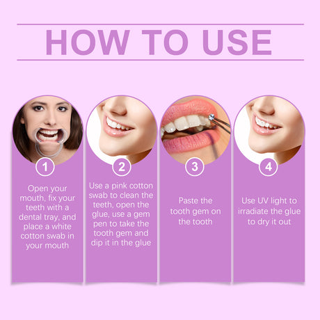 Fashion Teeth Set Diy Fashion Teeth Set Dental Beauty Decoration Drill Combination Personality - V.I.P Digital Presence