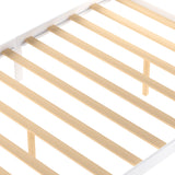 Full Size Platform Bed with Under-bed Drawers White - V.I.P Digital Presence