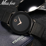 Clearance MISSFOX  2446 Unique Design Minimalist Watch Men Novel Stylish Male Watches Fashion Sports Quartz Wrist Watch For Men Women - V.I.P Digital Presence