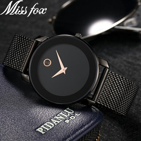 Clearance MISSFOX  2446 Unique Design Minimalist Watch Men Novel Stylish Male Watches Fashion Sports Quartz Wrist Watch For Men Women - V.I.P Digital Presence