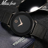 Clearance MISSFOX  2446 Unique Design Minimalist Watch Men Novel Stylish Male Watches Fashion Sports Quartz Wrist Watch For Men Women - V.I.P Digital Presence