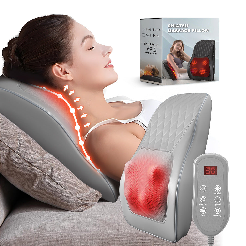 Home Use Multi-Function Massage Pillow for Neck, Shoulder, Waist, and Back with Electric Massager for Shoulder and Cervical Care - V.I.P Digital Presence