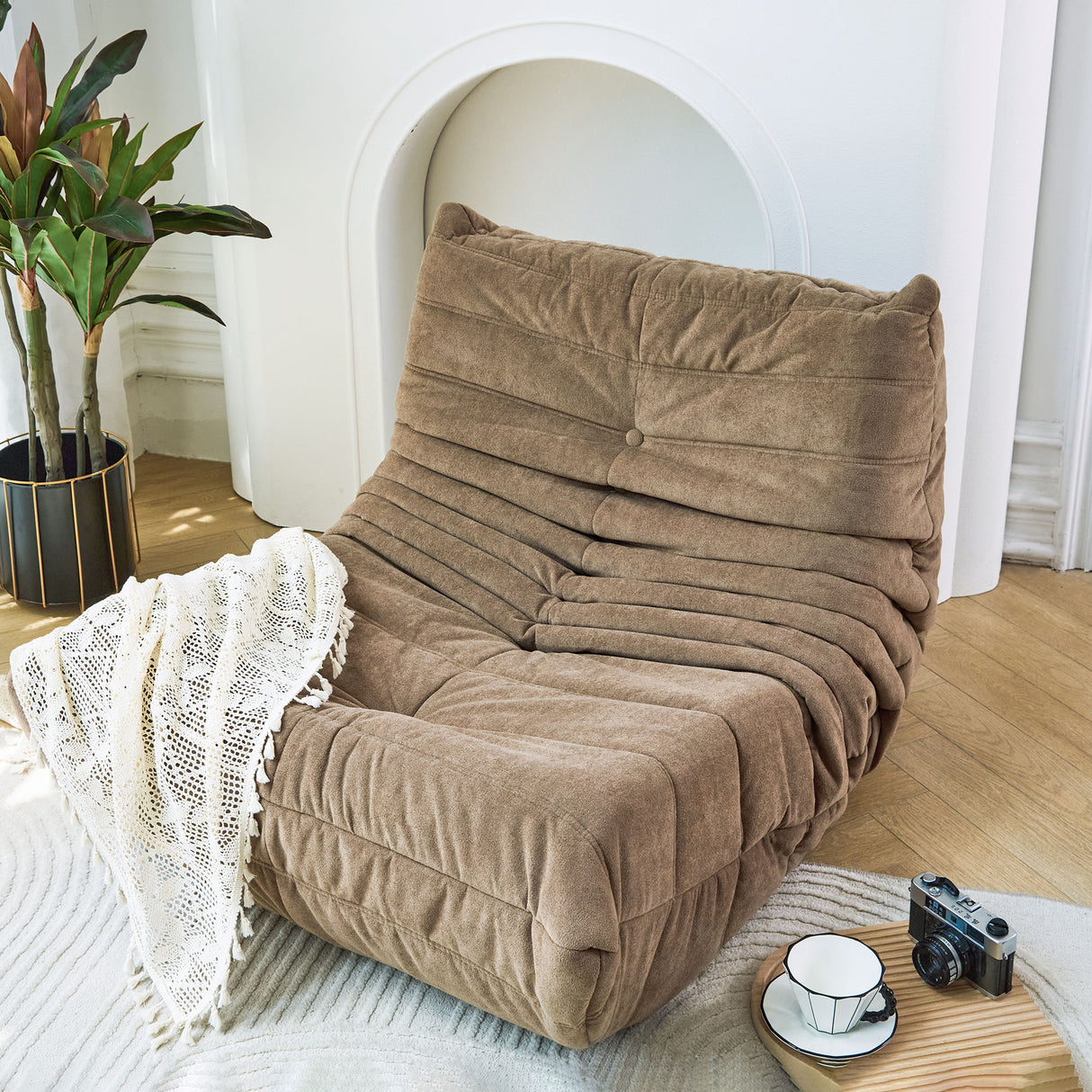Floor sofa Bean Bag Chair for Adults Fireside Bean Bag Lounger Memory Foam Chair for Home, office, Apartment or Gaming Venue - V.I.P Digital Presence