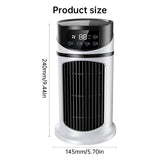 Six - speed timed silent AC cooling fan, new mini portable AC, USB air cooler, bladeless electric fan. - V.I.P Digital Presence