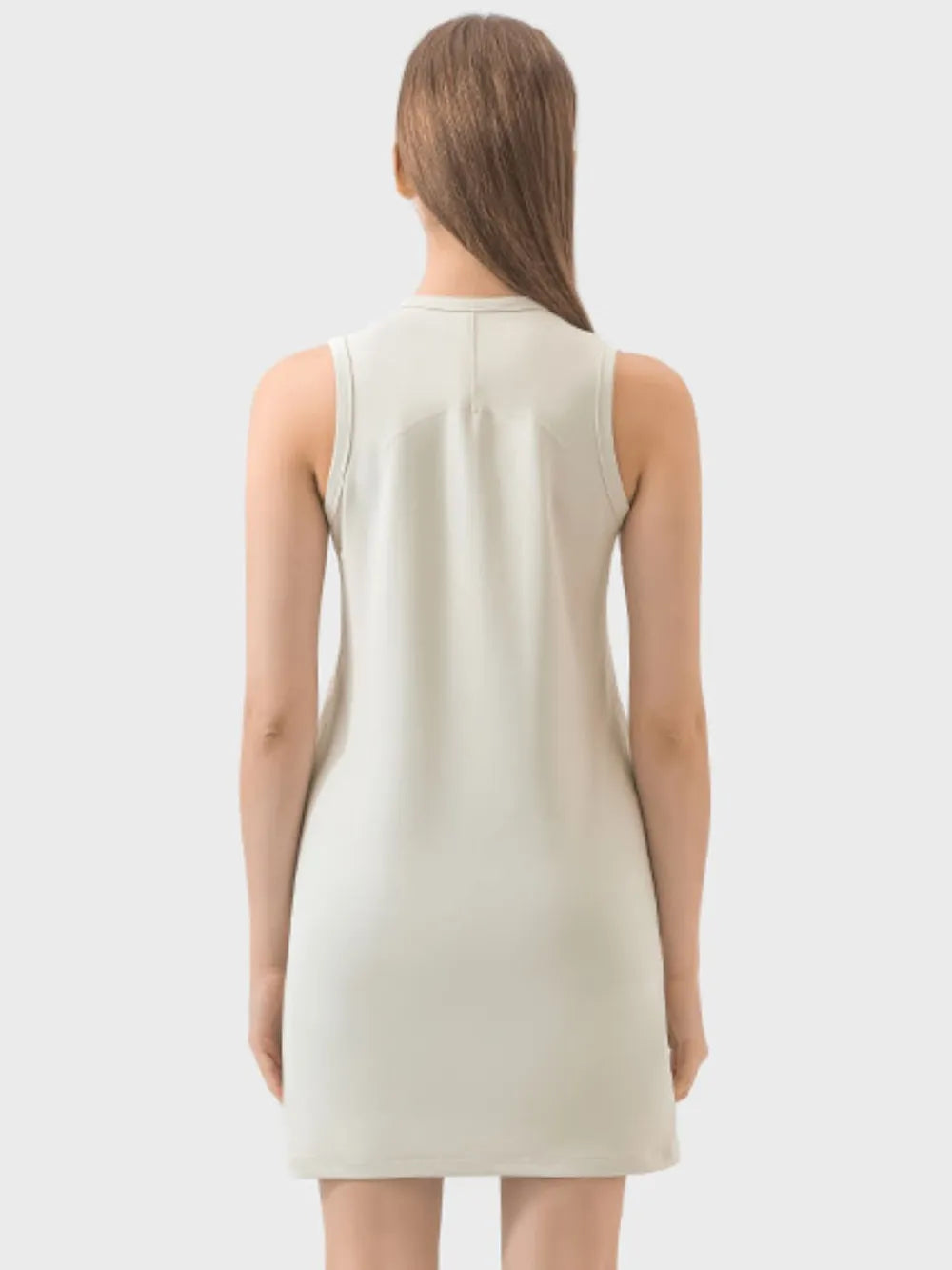 Round Neck Sleeveless Active Dress - V.I.P Digital Presence