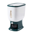10Kg Rice Dispenser Storage Container Sealed Grain Cereal Dispenser Storage Box with Lid Measuring Cylinder - V.I.P Digital Presence