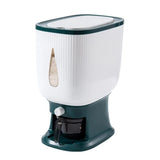 10Kg Rice Dispenser Storage Container Sealed Grain Cereal Dispenser Storage Box with Lid Measuring Cylinder - V.I.P Digital Presence
