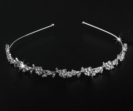 Plum blossom rhinestone bridal headband hair ornament headdress - V.I.P Digital Presence