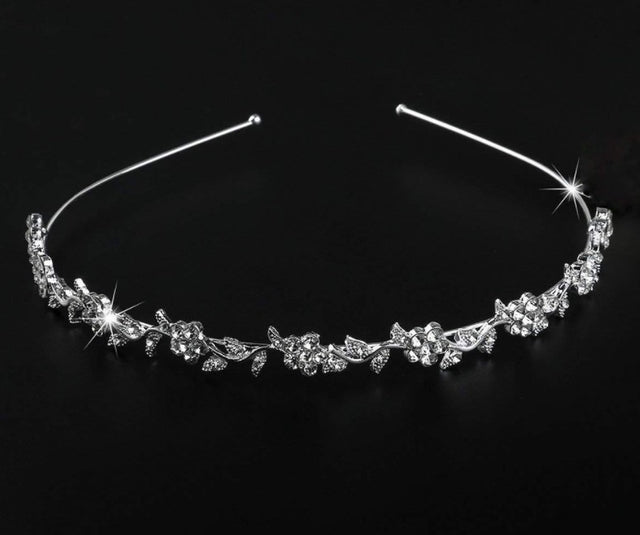 Plum blossom rhinestone bridal headband hair ornament headdress - V.I.P Digital Presence