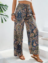 Printed Wide Leg Pants - V.I.P Digital Presence