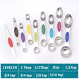 Magnetic suction double head measuring spoon 9-piece set of stainless steel baking household kitchen salt spoon - V.I.P Digital Presence