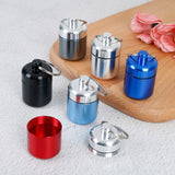 Aluminum alloy sealing ring keychain, aluminum can, short and chubby aluminum alloy metal can, coin earplugs, storage metal bott - V.I.P Digital Presence