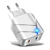 Dual USB QC3.0+2.1A Multi Port Mobile Phone Charger - V.I.P Digital Presence