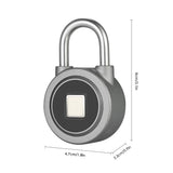 Fingerprint Smart Keyless Lock Waterproof APP Button Password Unlock Anti-Theft Padlock Door Lock - V.I.P Digital Presence