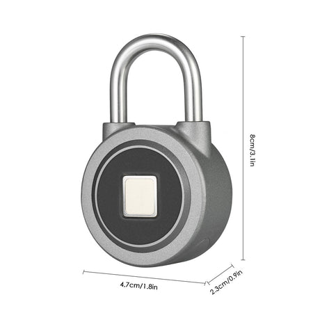 Fingerprint Smart Keyless Lock Waterproof APP Button Password Unlock Anti-Theft Padlock Door Lock - V.I.P Digital Presence