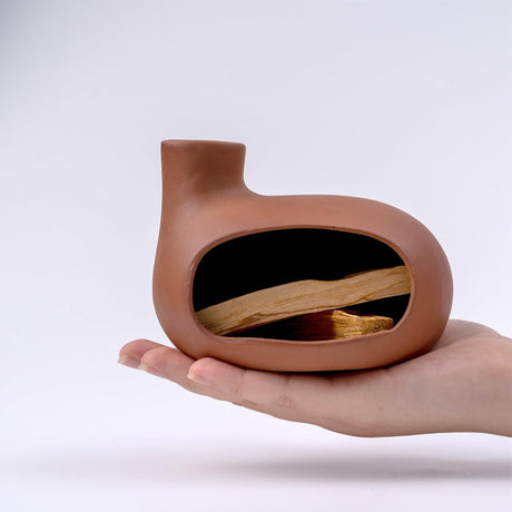Ceramic Incense Burner with Palo Santo and Sage for Aromatherapy - V.I.P Digital Presence