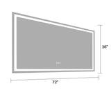 72"×36" LED Mirror Light Bathroom,anti-Fog & Dimming Led Bathroom Vanity Mirror - V.I.P Digital Presence