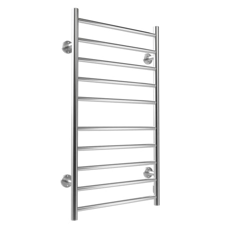 Electric Heated Towel Rack for Bathroom Wall Mounted Towel Warmer 10 Stainless Steel Bars Drying Rack - V.I.P Digital Presence