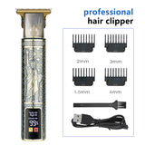 T9 Hairdresser With LCD Display Electric Hair Clipper Household Large Screen Digital Display Electric Hair Clipper Carving Oil Head Shaver Hair Clipper - V.I.P Digital Presence