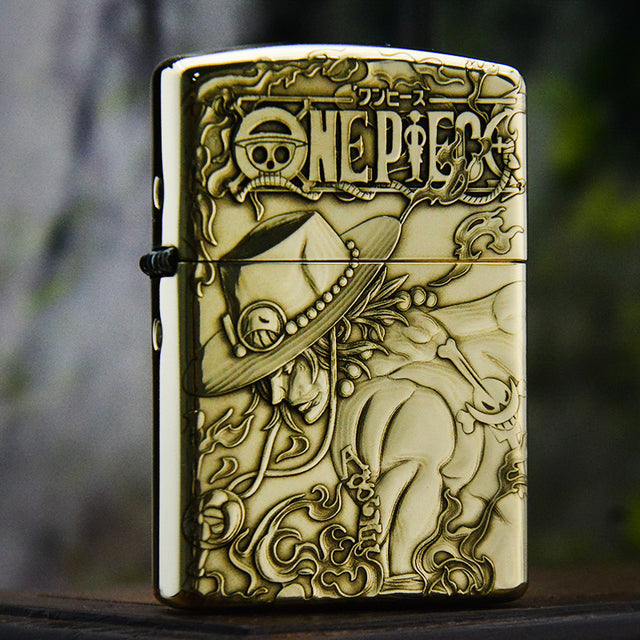 ZORRO Zorro 3D brass One Piece Ace kerosene lighter male personality creative personality - V.I.P Digital Presence