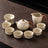 Ru Kiln Chinese Kung Fu Tea Set Household Ceramic Xishi Pot Hovering Cover Bowl Tea Cup Set - V.I.P Digital Presence