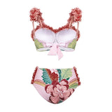 European and American conservative vacation beach hot spring swimsuit French retro one-piece bikini - V.I.P Digital Presence
