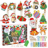 Christmas Diamond Painting Keychain 5D DIY Hanging Diamond Art Kits Diamond Ornaments for Kids Christmas Crafts Family Decor - V.I.P Digital Presence