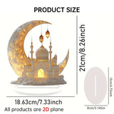 2025 Ramadan 2D Acrylic Moon - Castle Ornament. Eid Al - fitr Decoration, Muslim Home & Party Gift. - V.I.P Digital Presence