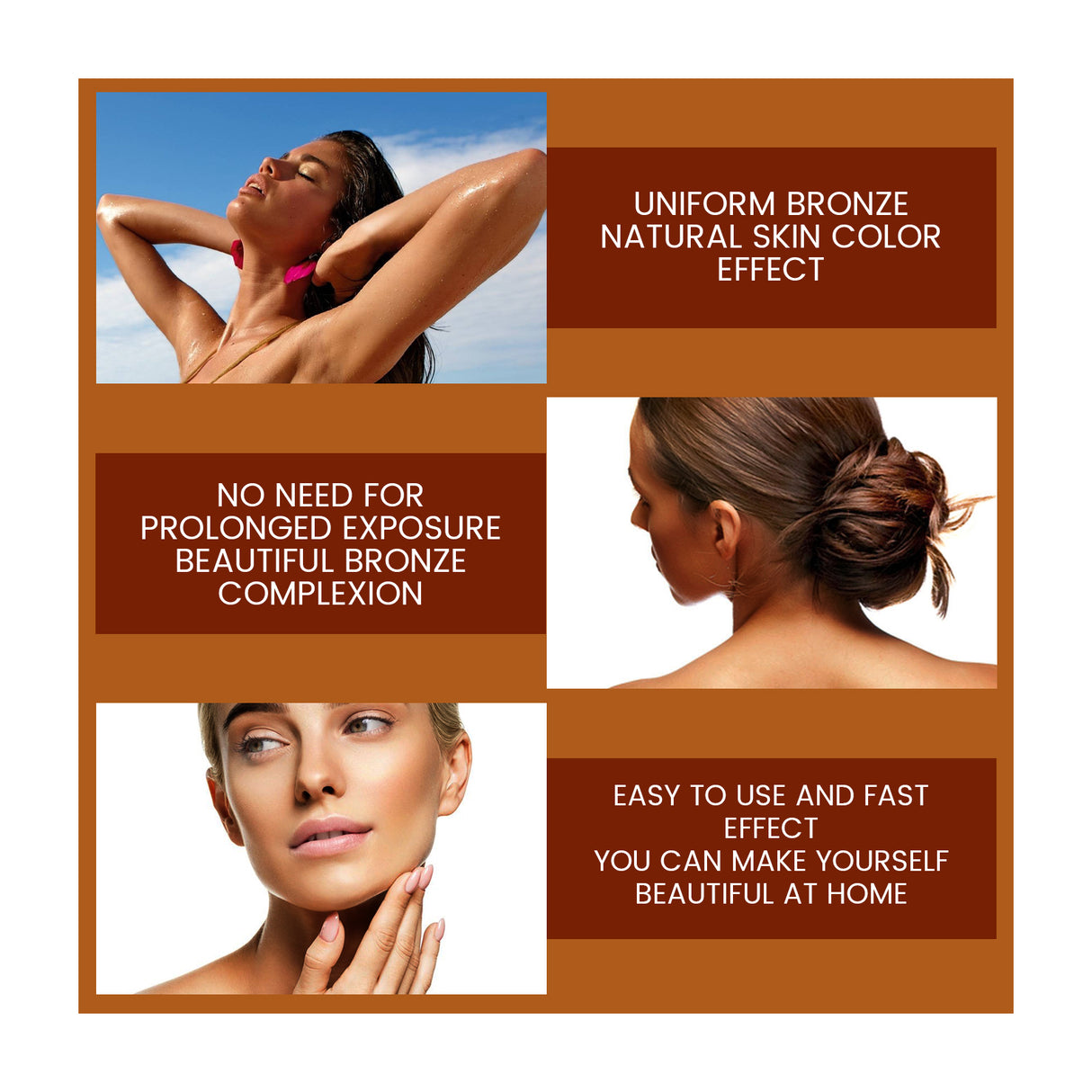 Face Self-Tanning Drops, Natural Fashion Wheat Bronzer Moisturizing Skin Anti-Sunburn Solution - V.I.P Digital Presence