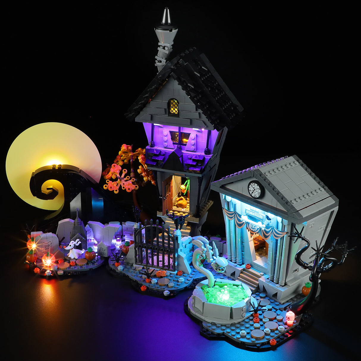 Compatible with LEGO 21351 Christmas Horror Night Building Blocks, LED Lighting, Winter Christmas Series Column lighting - V.I.P Digital Presence