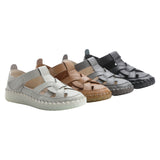 Leather perforated shoes with hollowed out toe caps for women soft soled non slip flat sandals for women - V.I.P Digital Presence