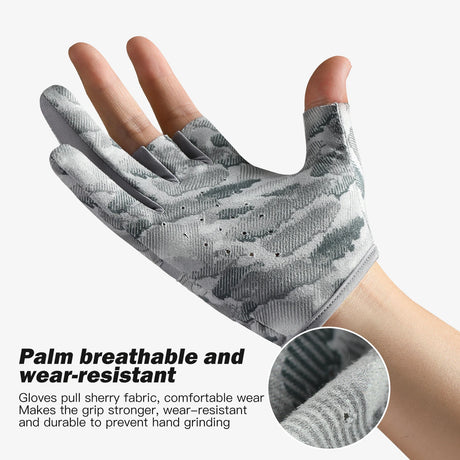 Outdoor fishing equipment - thin comfortable breathable leak proof 3-finger lure fishing gloves - V.I.P Digital Presence