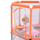 55'' Toddlers Trampoline with Safety Enclosure Net and Balls, Indoor Outdoor Mini Trampoline for Kids - V.I.P Digital Presence