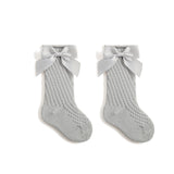 Children's Socks Combed Cotton Girl Baby Bow Princess Socks Hollow Mesh Dance Socks - V.I.P Digital Presence