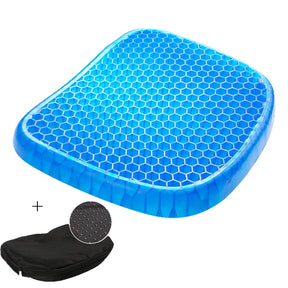 Gel Seat Cushion Double Layer Non-slip Breathable Honeycomb Egg Seat Cushion Ice Pad for Car Office Chair Wheelchair Pain Relief - V.I.P Digital Presence