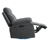 270 degree rotating electric lounge chair with Bluetooth speaker, LED light, telescopic foot pedal adjustable backrest DG - V.I.P Digital Presence