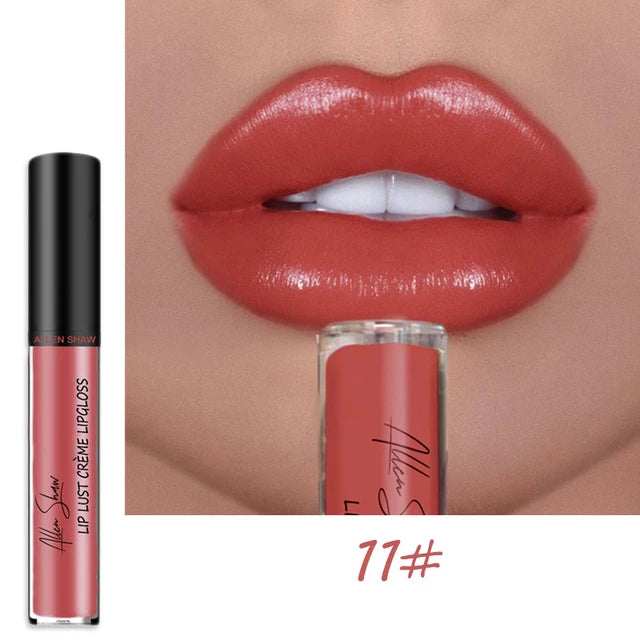 Nude Shiny Liquid Lip Glaze Matte Glitter Shimmer Moisturizing Lip Gloss Long-lasting Lipstick - V.I.P Digital Presence