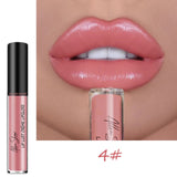 Nude Shiny Liquid Lip Glaze Matte Glitter Shimmer Moisturizing Lip Gloss Long-lasting Lipstick - V.I.P Digital Presence