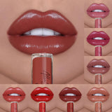 Nude Shiny Liquid Lip Glaze Matte Glitter Shimmer Moisturizing Lip Gloss Long-lasting Lipstick - V.I.P Digital Presence