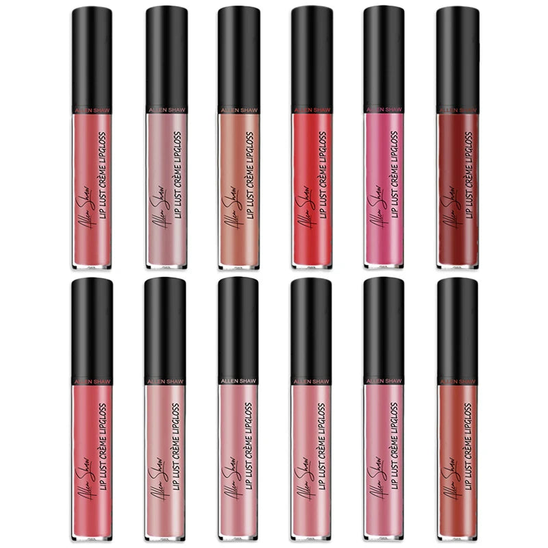 Nude Shiny Liquid Lip Glaze Matte Glitter Shimmer Moisturizing Lip Gloss Long-lasting Lipstick - V.I.P Digital Presence
